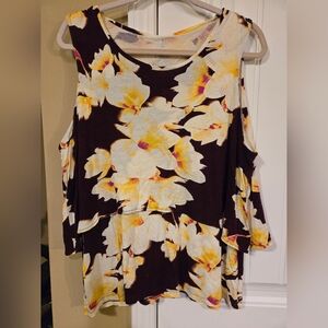 Juicy Couture Floral Sleeveless Tiered Top sz XL